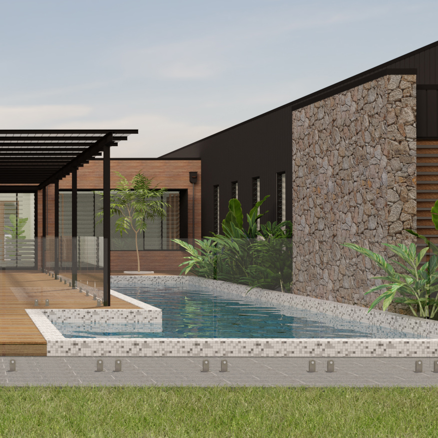 Courtyard House with central pool